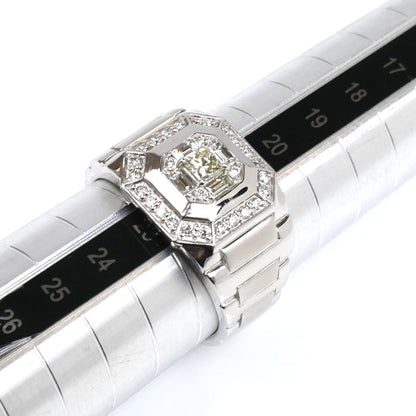 Pt950プラチナ リング・指輪 ダイヤモンド0.71ct 22号 16.7g メンズ【中古】