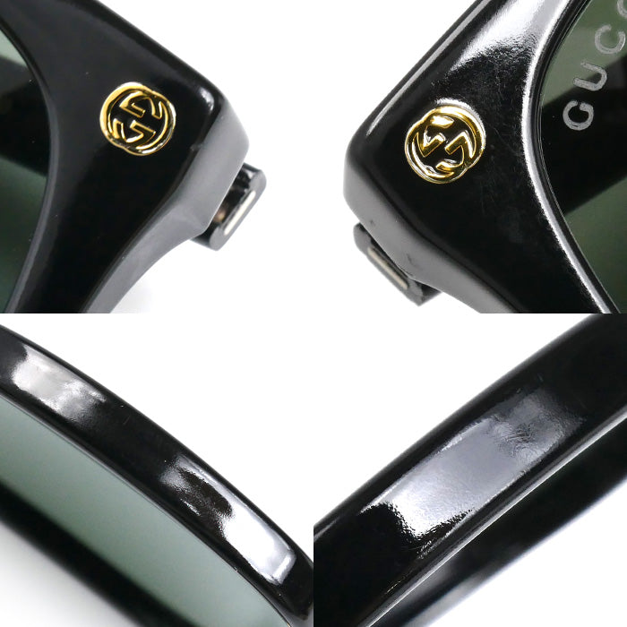 GUCCI グッチ Bee ビー サングラス ブラック GG0022S 001 57□18-140 ユニセックス【中古】