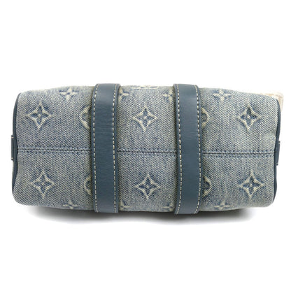 LOUIS VUITTON ルイ・ヴィトン キーポル バンドリエール25 2Way ハンドバッグ モノグラムデニム ブルー M22762 ICチップ レディース【中古】
