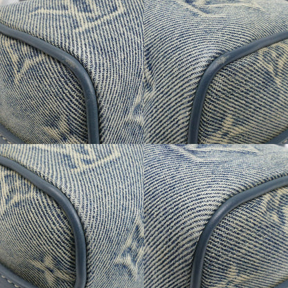 LOUIS VUITTON ルイ・ヴィトン キーポル バンドリエール25 2Way ハンドバッグ モノグラムデニム ブルー M22762 ICチップ レディース【中古】