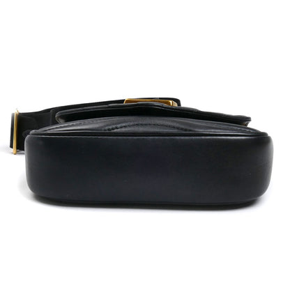 LOUIS VUITTON ルイ・ヴィトン LVロゴ ミュルティ・ポシェット ニューウェーブ チェーン 2Wayショルダーバッグ ブラック M56461 ICチップ レディース【中古】