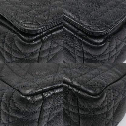 Dior ディオール カロ ミディアム カナージュ チェーン ショルダーバッグ ブラック M9242UWHC_M900 レディース【中古】