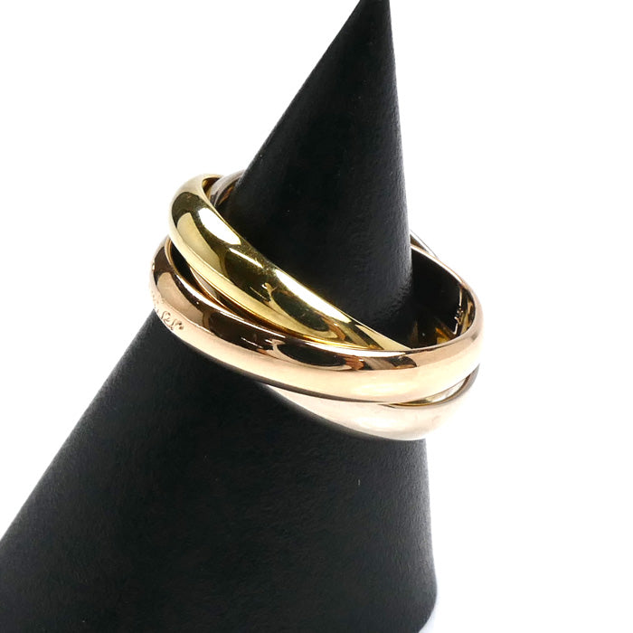 CARTIER カルティエ K18YG/PG/WG les must de Cartier トリニティ リング・指輪 10.5号 51 7.8g レディース【中古】【美品】