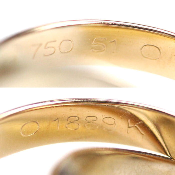 CARTIER カルティエ K18YG/PG/WG les must de Cartier トリニティ リング・指輪 10.5号 51 7.8g レディース【中古】【美品】