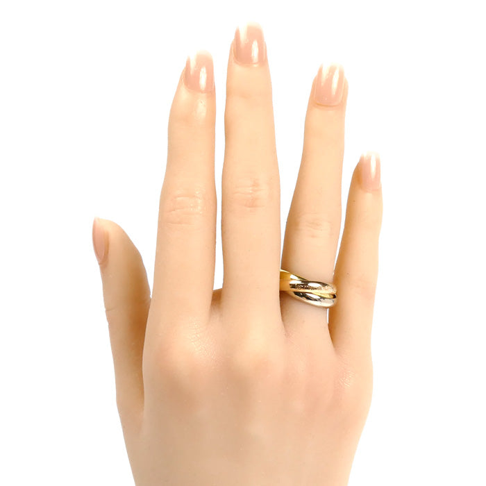 CARTIER カルティエ K18YG/PG/WG les must de Cartier トリニティ リング・指輪 10.5号 51 7.8g レディース【中古】【美品】