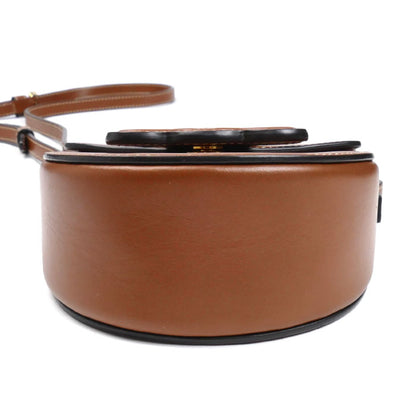 CELINE セリーヌ ミニ ブザス キュイル トリオンフ ショルダーバッグ タン 10J303DPQ4LU レディース【中古】