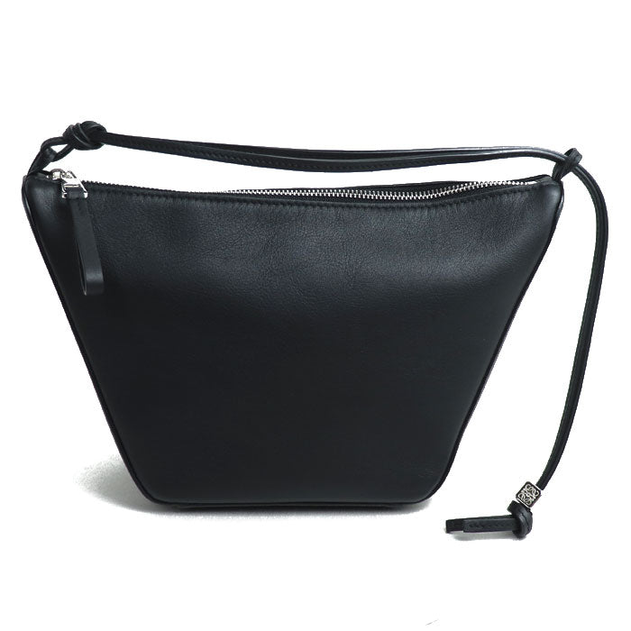 LOEWE ロエベ ハンモック ホーボーバッグ ミニ ショルダーバッグ ブラック A538G13X01 レディース【中古】【美品】