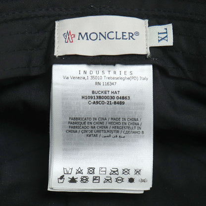 MONCLER モンクレール バケットハット ハット ブラック H10913B00030 04863 XL ユニセックス【中古】【美品】