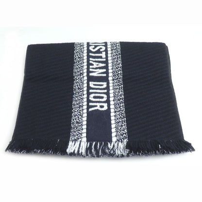 Dior ディオール ロゴ オブリーク ビッグ マフラー マフラー ネイビー 31CDO301IXGS レディース【中古】