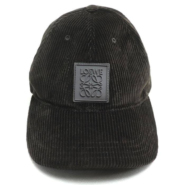 LOEWE ロエベ アナグラム パッチキャップ キャップ ダークブラウン K820358X22 
ONE SIZE コーデュロイ ユニセックス【中古】