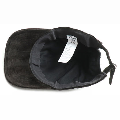 LOEWE ロエベ アナグラム パッチキャップ キャップ ダークブラウン K820358X22 
ONE SIZE コーデュロイ ユニセックス【中古】