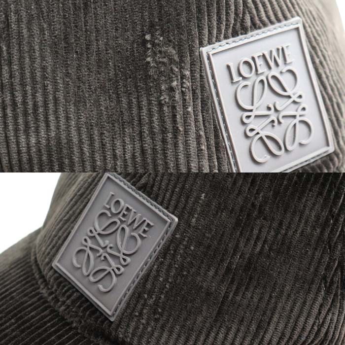 LOEWE ロエベ アナグラム パッチキャップ キャップ ダークブラウン K820358X22 
ONE SIZE コーデュロイ ユニセックス【中古】