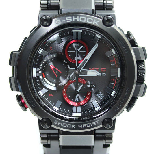 CASIO カシオ G-SHOCK MT-G Bluetooth搭載 電波 腕時計 ソーラー ブラック MTG-B1000B-1AJF メンズ【中古】