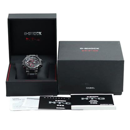 CASIO カシオ G-SHOCK MT-G Bluetooth搭載 電波 腕時計 ソーラー ブラック MTG-B1000B-1AJF メンズ【中古】