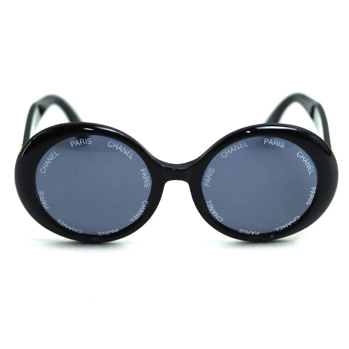 CHANEL シャネル ココマーク ラウンド サークルロゴ ヴィンテージ サングラス ブラック 01949 94305 レディース【中古】