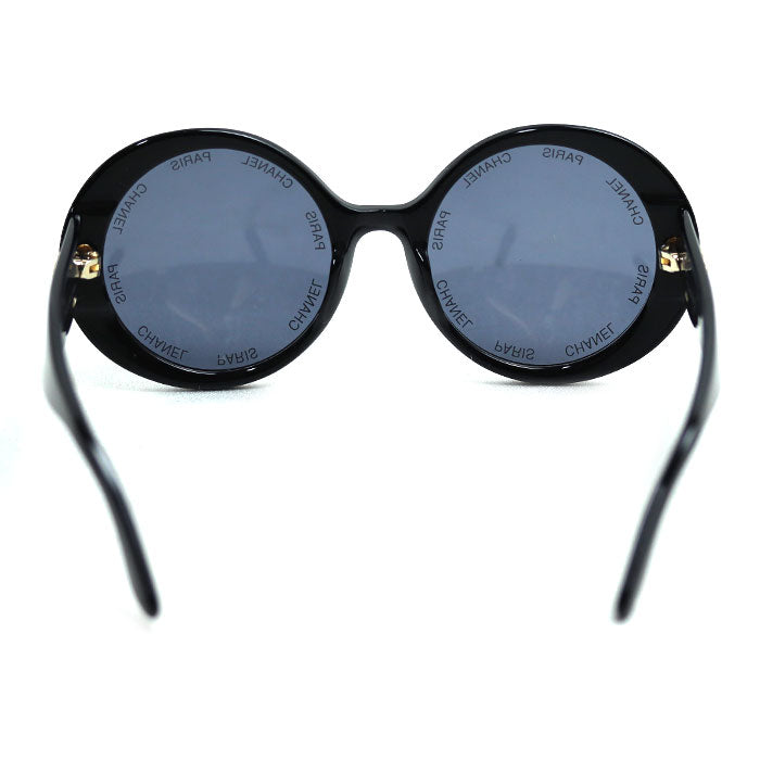 CHANEL シャネル ココマーク ラウンド サークルロゴ ヴィンテージ サングラス ブラック 01949 94305 レディース【中古】
