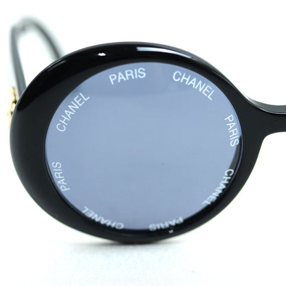 CHANEL シャネル ココマーク ラウンド サークルロゴ ヴィンテージ サングラス ブラック 01949 94305 レディース【中古】