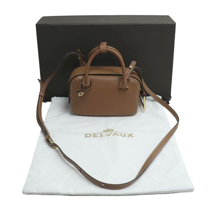 DELVAUX クールボックス ナノ 2Wayショルダーバッグ Vegetal - Ivory AA0669AQY0ADNDO レディース【中古】【美品】