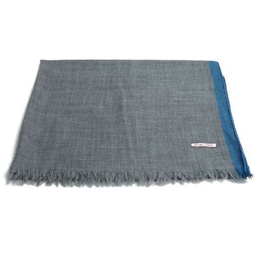 HERMES エルメス ストール グレー レディース【中古】