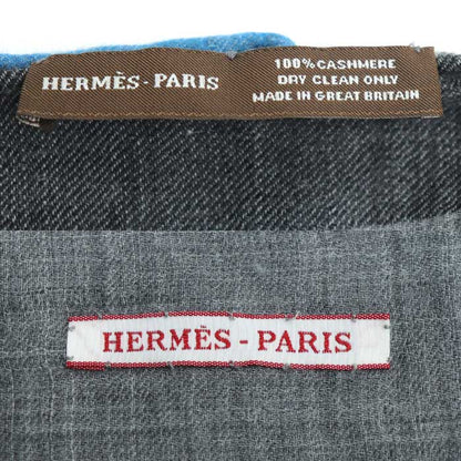 HERMES エルメス ストール グレー レディース【中古】