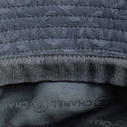 CHANEL シャネル ココマーク柄 バケットハット ハット ブラック AAA955 S ミックスファイバー レディース【中古】【美品】