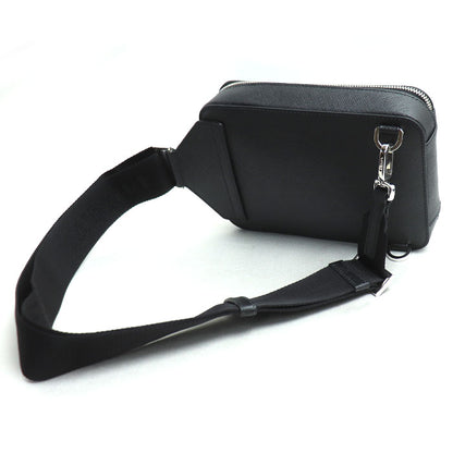 PRADA プラダ ブリック サフィアーノ ワンショルダー ウエストバッグ ブラック 2VZ106 T368500 ユニセックス【中古】【美品】