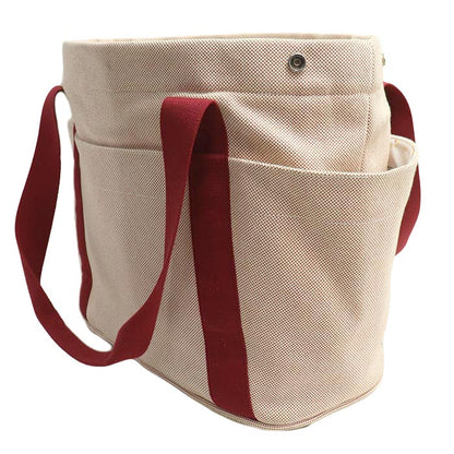 HERMES エルメス カブリオル マザーズバッグ トートバッグ レッド レディース【中古】