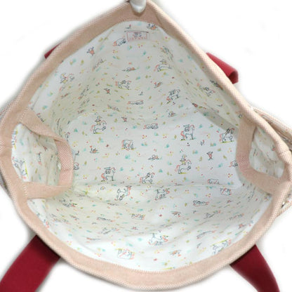 HERMES エルメス カブリオル マザーズバッグ トートバッグ レッド レディース【中古】