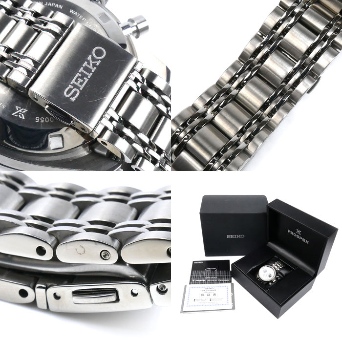 SEIKO セイコー PROSPEX スピードタイマー 腕時計 自動巻き SBEC021/8R48-00S0 メンズ【中古】【美品】
