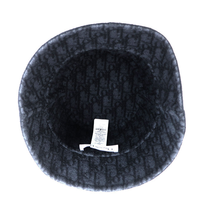 Dior ディオール オブリーク リバーシブル バケットハット ハット ブラック 11DCH923I100 
57 レディース【中古】【美品】