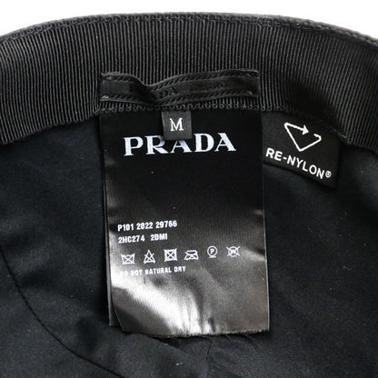 PRADA プラダ RE-NYLON ベースボールキャップ キャップ ブラック 2HC274 2DMI F0002 M ユニセックス【中古】