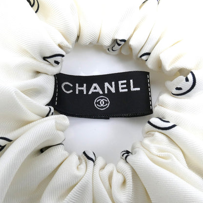 CHANEL シャネル シルク シュシュ シルクツイル ホワイト&ブラック ヘアアクセサリー AAB536-B22431-U4551 レディース【中古】【極美品】