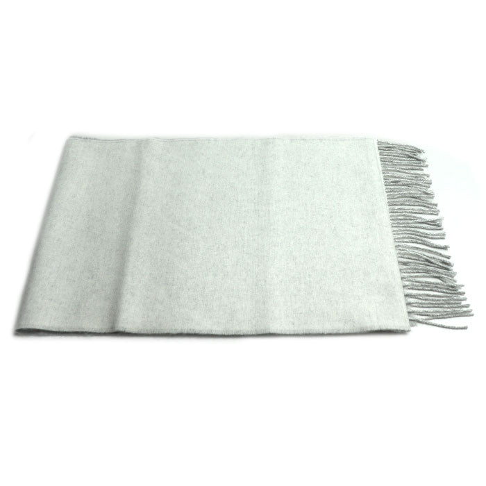 LOEWE ロエベ バイカラー スカーフ マフラー ホワイト グレー F810250X01 レディース【中古】【極美品】