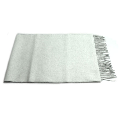 LOEWE ロエベ バイカラー スカーフ マフラー ホワイト グレー F810250X01 レディース【中古】【極美品】