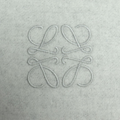 LOEWE ロエベ バイカラー スカーフ マフラー ホワイト グレー F810250X01 レディース【中古】【極美品】