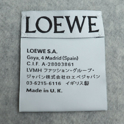 LOEWE ロエベ バイカラー スカーフ マフラー ホワイト グレー F810250X01 レディース【中古】【極美品】