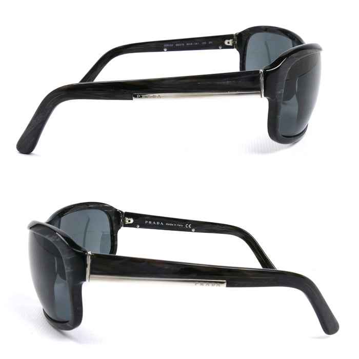 PRADA プラダ サングラス ブラック SPR021 レディース 66□15 8AW-1A1 125 3N【中古】
