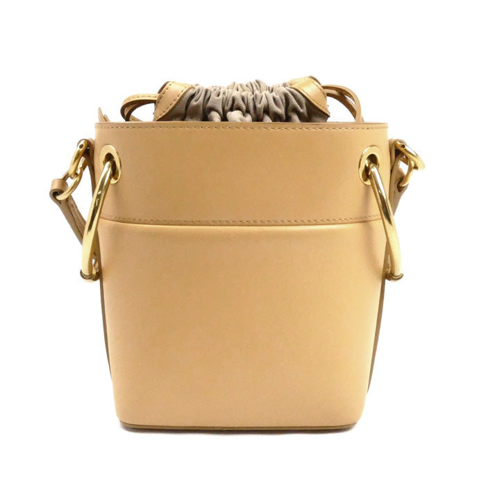 Chloe クロエ ロイ ミニバケット 2Wayショルダーバッグ ベージュ レディース【中古】