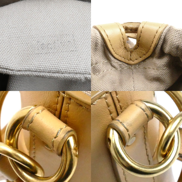 Chloe クロエ ロイ ミニバケット 2Wayショルダーバッグ ベージュ レディース【中古】