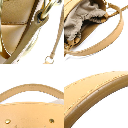 Chloe クロエ ロイ ミニバケット 2Wayショルダーバッグ ベージュ レディース【中古】
