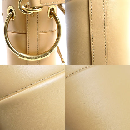 Chloe クロエ ロイ ミニバケット 2Wayショルダーバッグ ベージュ レディース【中古】