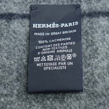 HERMES エルメス テット ア クー マフラー マリン / アントラシト・シネ H259141S 03 レディース【中古】【美品】