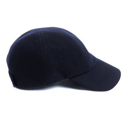 HERMES エルメス セリエボタン バック ロゴ キャップ ダークネイビー 
60 ユニセックス【中古】