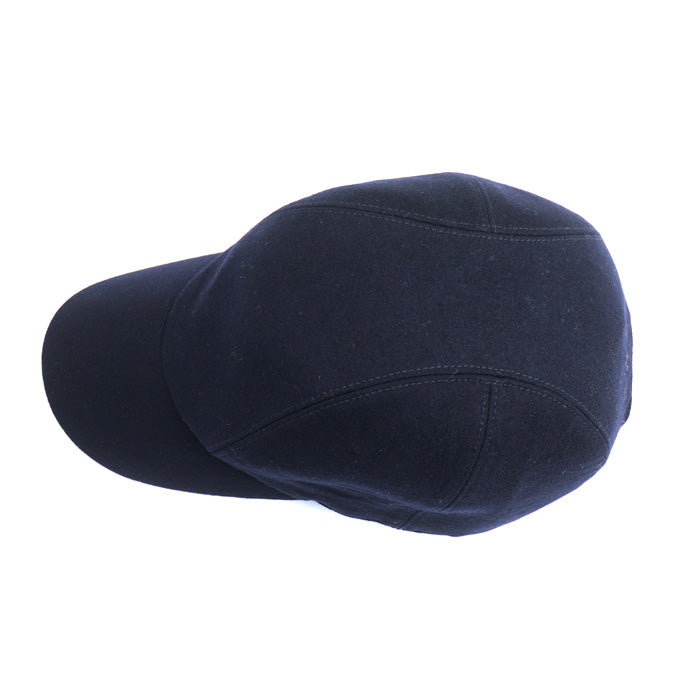 HERMES エルメス セリエボタン バック ロゴ キャップ ダークネイビー 
60 ユニセックス【中古】