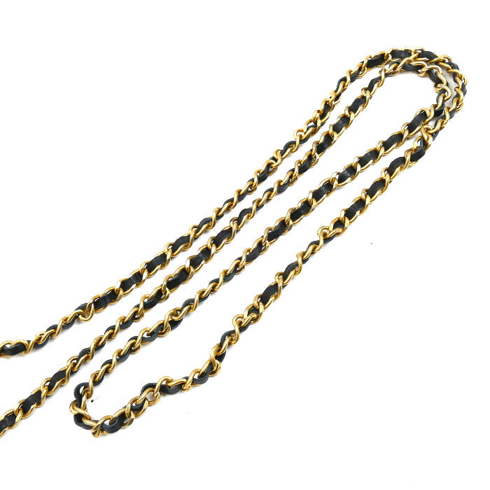 CHANEL シャネル ファブリック ミニチェーンショルダー ショルダーバッグ ブラック AP3435 スパンコール レディース【中古】【美品】