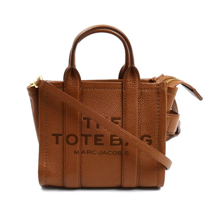 MARC JACOBS マークジェイコブス ザ レザー トート ミニ 2Wayショルダーバッグ ブラウン H053L01RE22 レディース【中古】