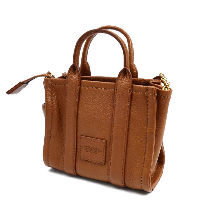 MARC JACOBS マークジェイコブス ザ レザー トート ミニ 2Wayショルダーバッグ ブラウン H053L01RE22 レディース【中古】