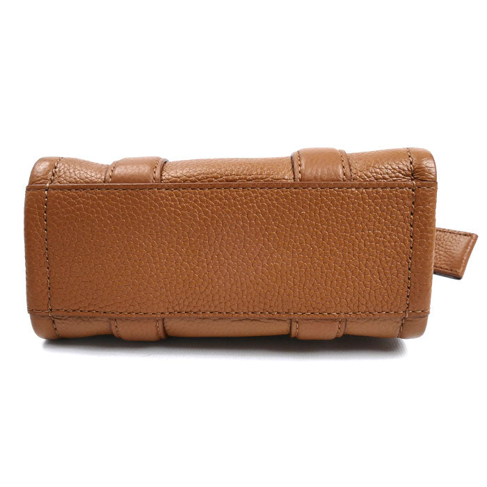 MARC JACOBS マークジェイコブス ザ レザー トート ミニ 2Wayショルダーバッグ ブラウン H053L01RE22 レディース【中古】