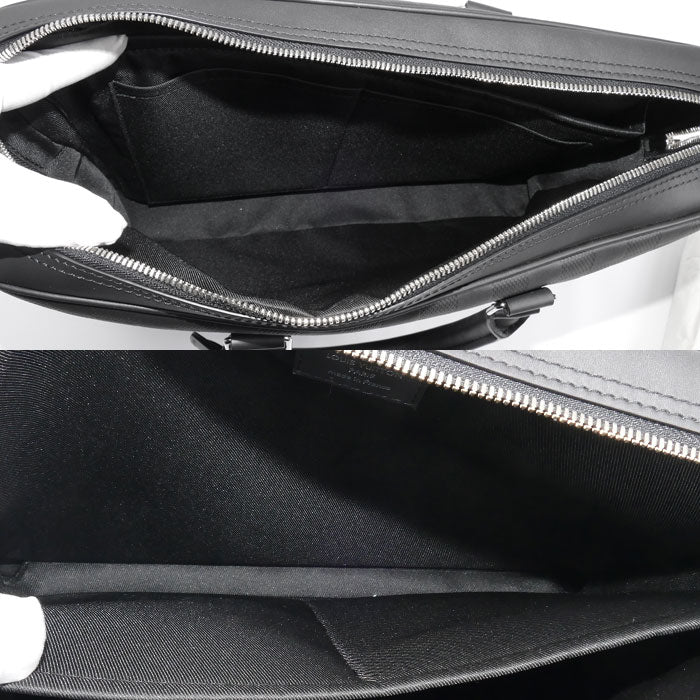 LOUIS VUITTON ルイ・ヴィトン PDV ビジネスバッグ ダミエアンフィニ ブラック N40444 ICチップ メンズ【中古】【美品】