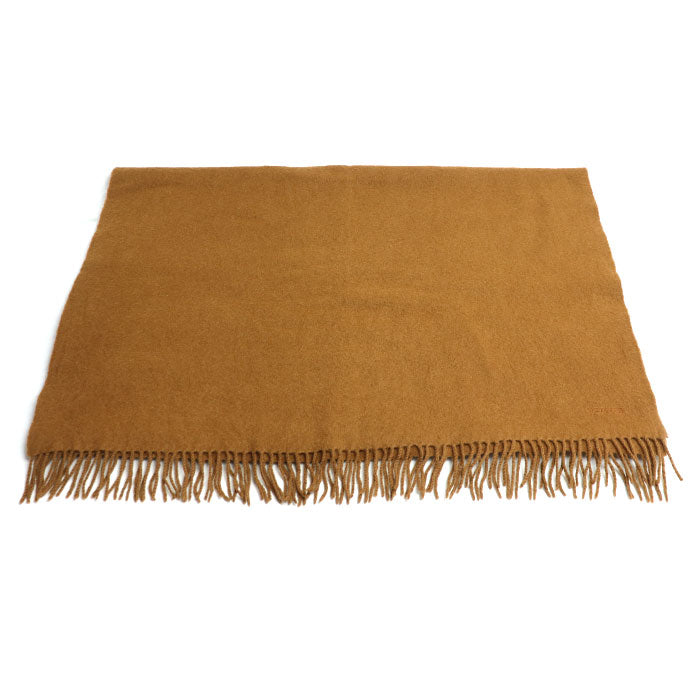 HERMES エルメス カシミヤ/ウール 大判 ストール ブラウン レディース【中古】